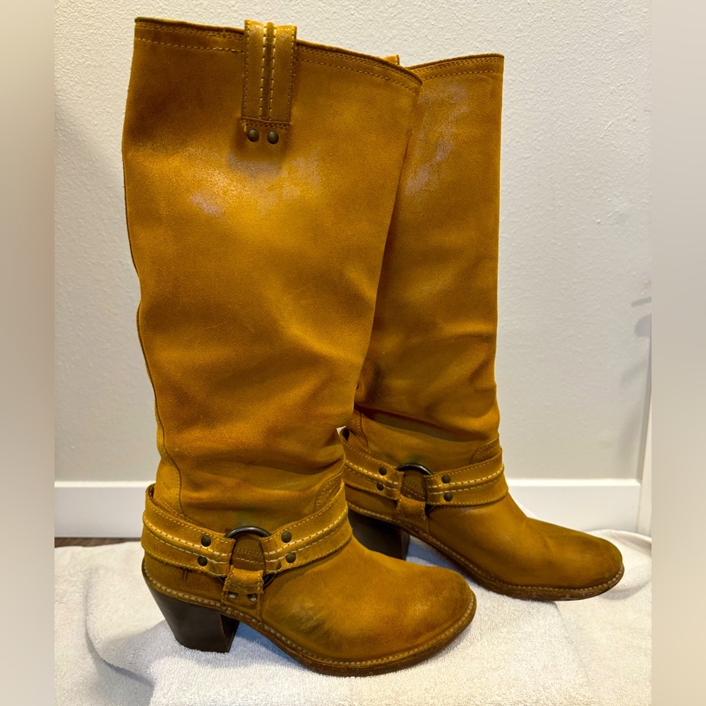 Frye Boots w/harness detail